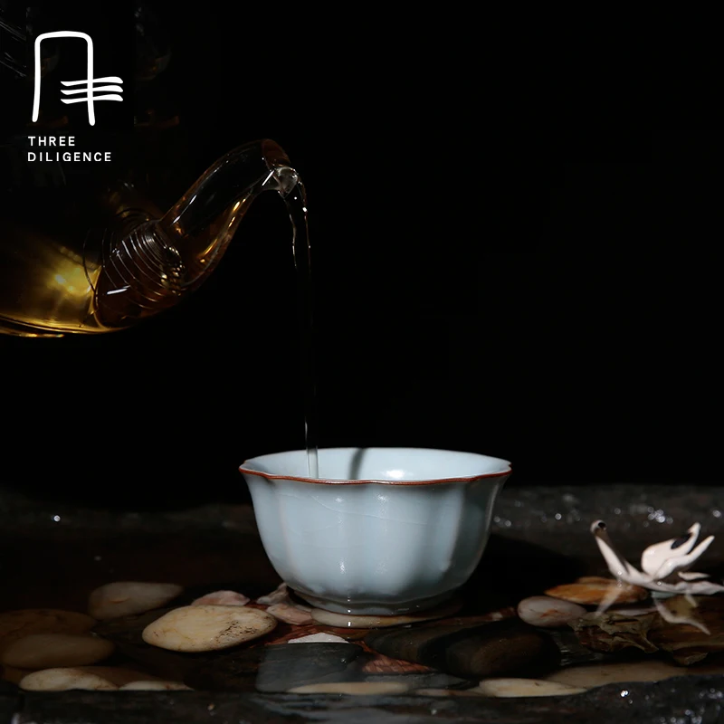 Фото Ru печи Jingdezhen Керамика Чай чашка маленькая кунг фу комплект чашки и блюдца большая