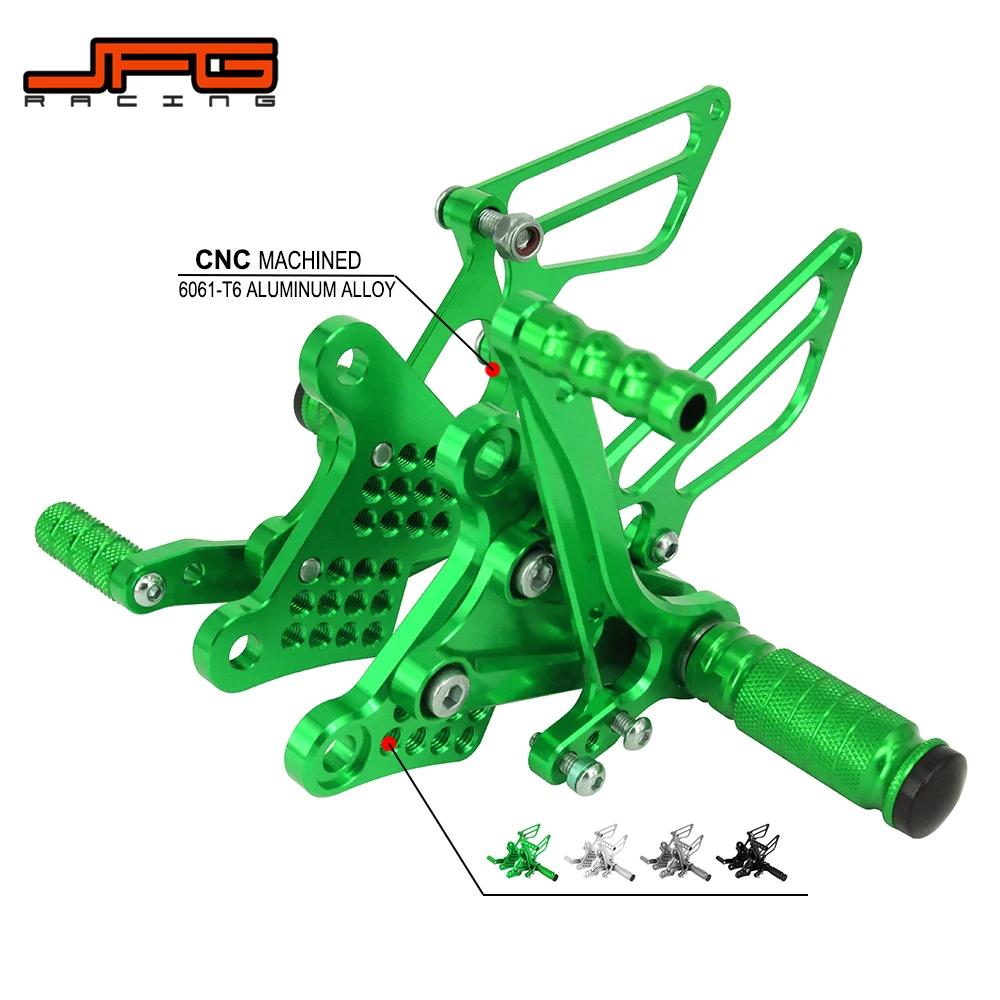 Motorcycle CNC Adjustable Foot Pegs Rear Set Pedals Rest Rearset Footpegs For KAWASAKI NINJA ZX6R ZX-6R 2009-2017 Street Bike
Motorcycle CNC Adjustable Foot Pegs Rear Set Pedals Rest Rearset Footpegs For KAWASAKI NINJA ZX6R ZX-6R 2009-2017 Street Bike