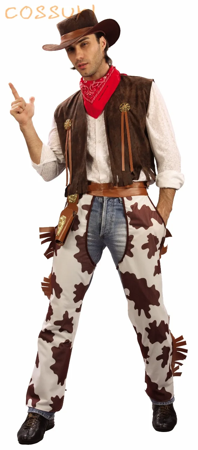 Free Shipping! Halloween Adult Men Super Cool Cowboy Cosplay Costume For Stage Performance Or Masquerade Party
Free Shipping! Halloween Adult Men Super Cool Cowboy Cosplay Costume For Stage Performance Or Masquerade Party