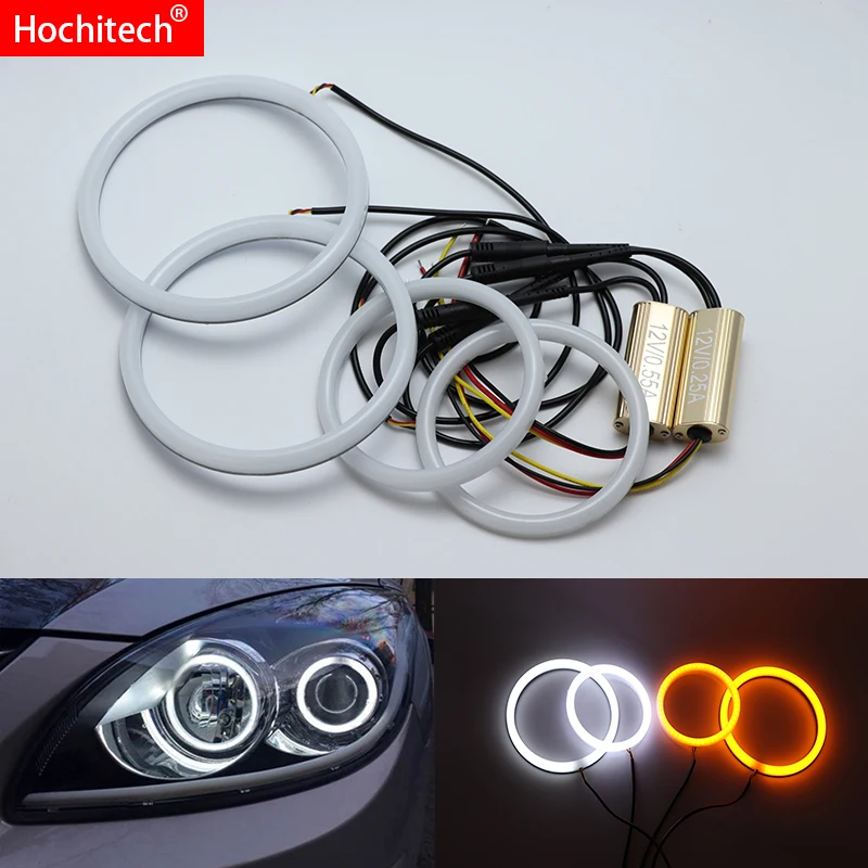 Для Hyundai i30 2008 2009 2010 2011 белый и янтарный двухцветный хлопок комплект светодиодов