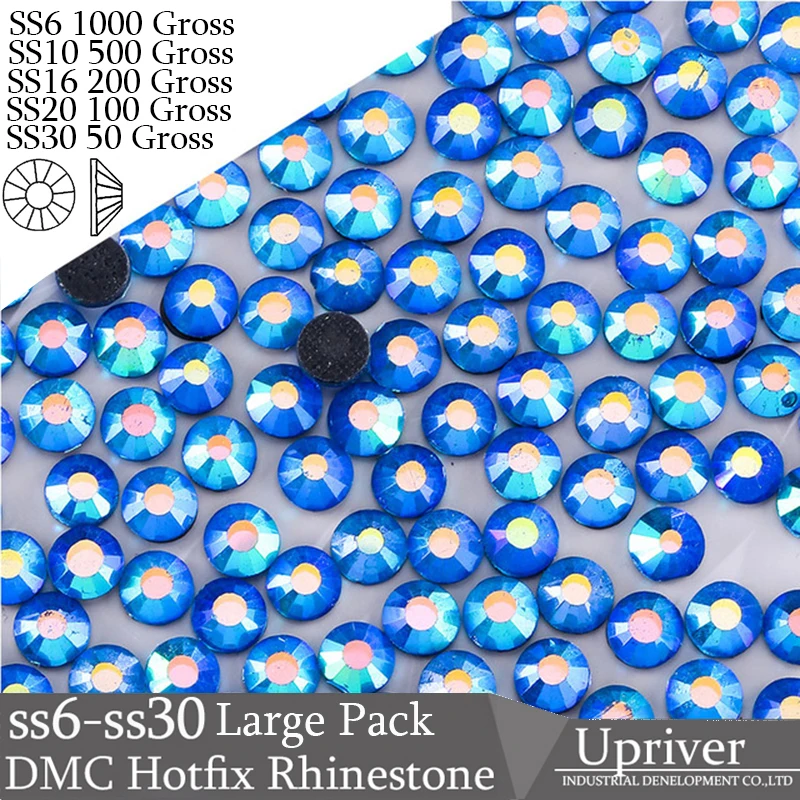 Upriver Wholesale Large Pack Bulk Packing More Cheaper Best Quality SS16 SS20 SS30 Sapphire AB DMC Hotfix Rhinestones
Upriver Wholesale Large Pack Bulk Packing More Cheaper Best Quality SS16 SS20 SS30 Sapphire AB DMC Hotfix Rhinestones