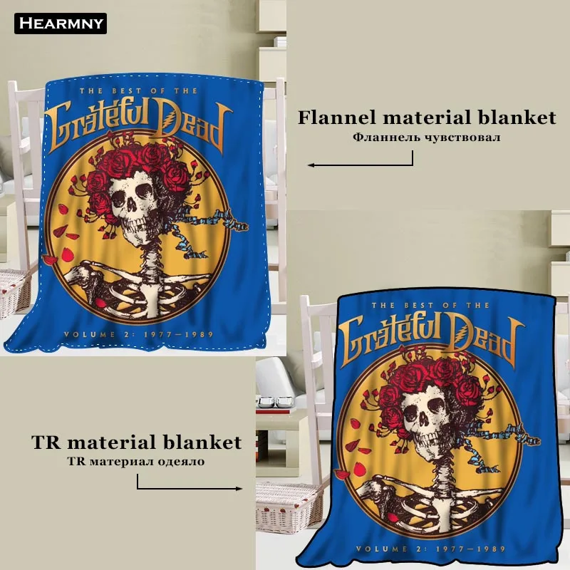 Одеяло Grateful Dead одеяло TR/Фланелевое флисовое тканевое одеяло Новогоднее украшение удобное теплое супермягкое домашний текстиль для спальни
Одеяло Grateful Dead одеяло TR/Фланелевое флисовое тканевое одеяло Новогоднее украшение удобное теплое супермягкое домашний текстиль для спальни