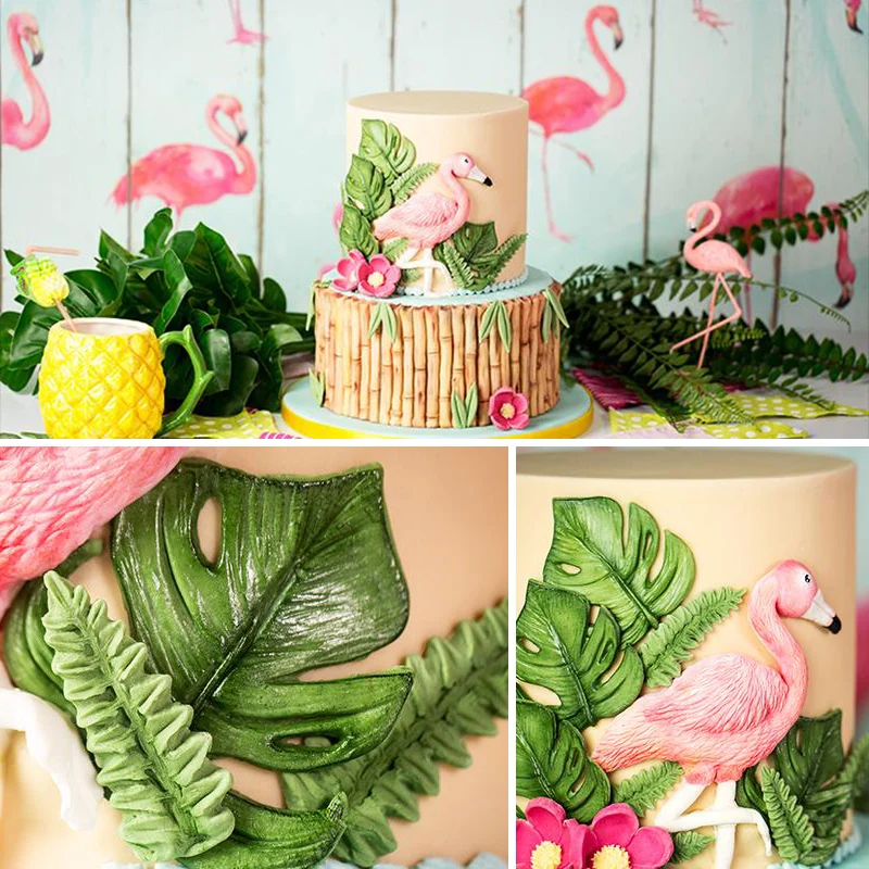 New Fondant Silicone Mold Flamingo Parrot Toucan Tortoise Plant Baking Cake Decoration Mold DIY Chocolate Baking Tool WMJ-916
New Fondant Silicone Mold Flamingo Parrot Toucan Tortoise Plant Baking Cake Decoration Mold DIY Chocolate Baking Tool WMJ-916