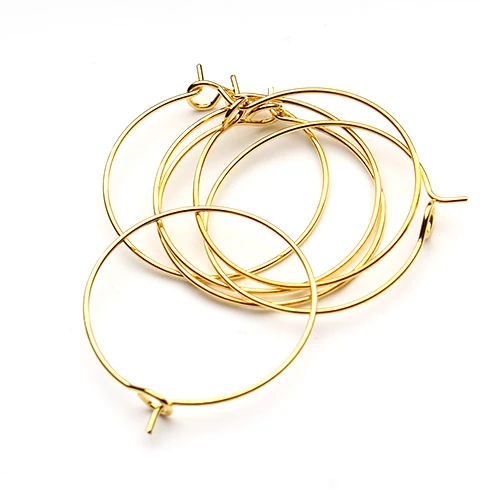 DC 100pcs/lot Minimalist hoops Ear Wire Hook 20/2530/35mm Diameter Earring Hoops Findings For DIY Jewelry Making
DC 100pcs/lot Minimalist hoops Ear Wire Hook 20/2530/35mm Diameter Earring Hoops Findings For DIY Jewelry Making