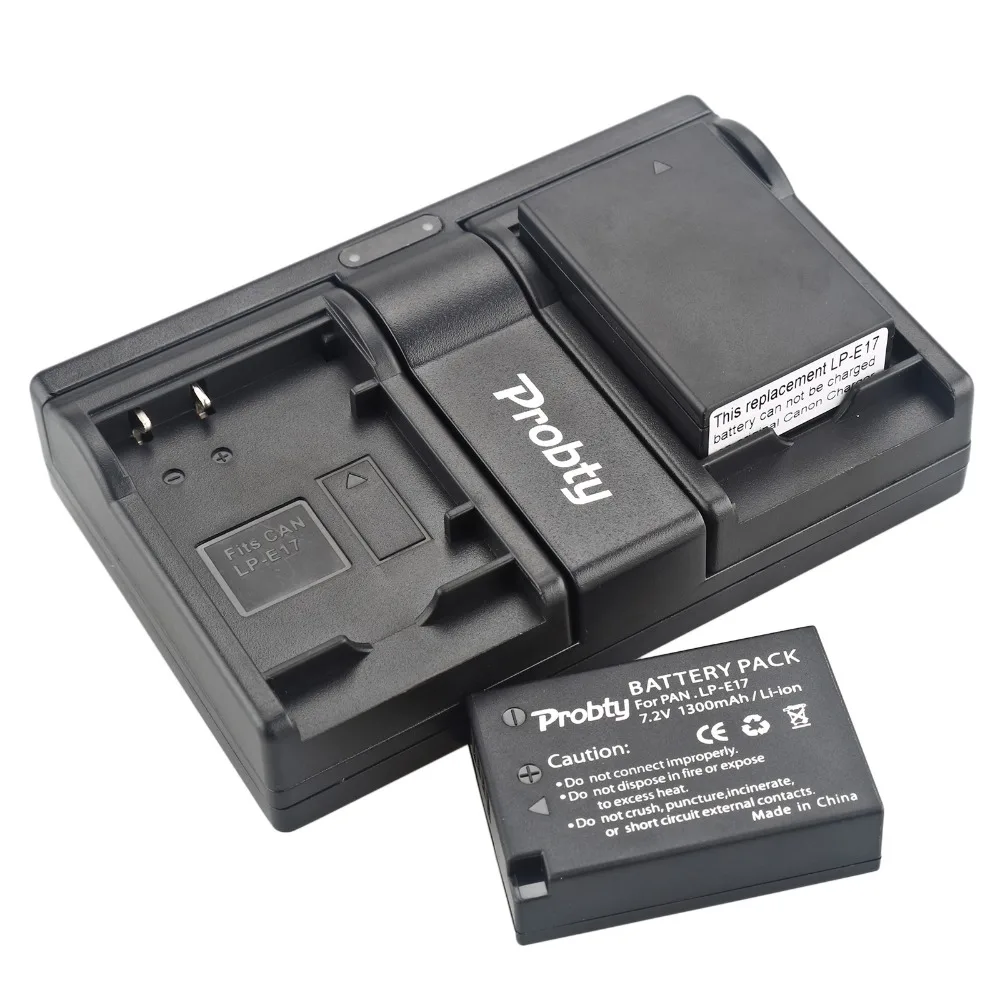 2Pcs Probty LP-E17 LP E17 Digital Battery + USB Dual Charger for Canon EOS 750D 760D 8000D M3 M5 Rebel T6i T6s KISS X8i Camera
2Pcs Probty LP-E17 LP E17 Digital Battery + USB Dual Charger for Canon EOS 750D 760D 8000D M3 M5 Rebel T6i T6s KISS X8i Camera