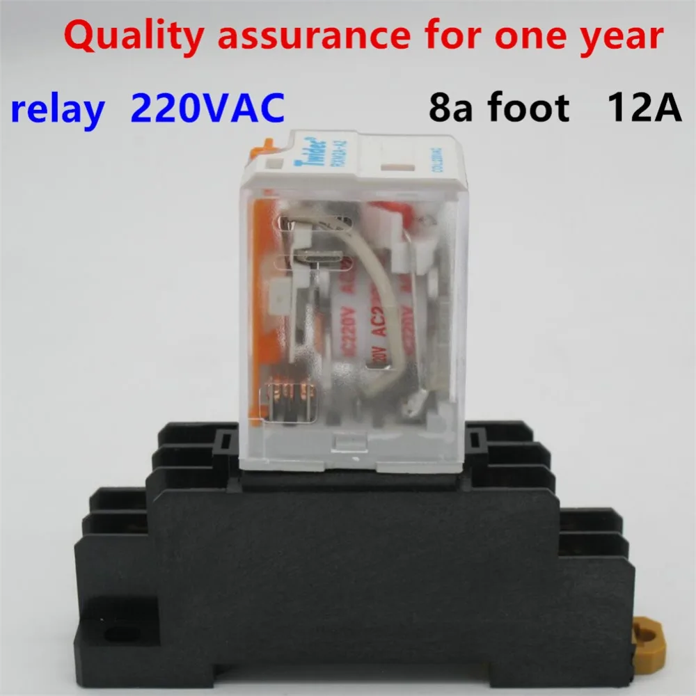 Реле мощности DPDT LY2NJ HH62P, 5/10 шт., HHC68A-2Z В переменного тока, 12 А, 8-контактное, электромагнитное реле, разъем +
Реле мощности DPDT LY2NJ HH62P, 5/10 шт., HHC68A-2Z В переменного тока, 12 А, 8-контактное, электромагнитное реле, разъем +