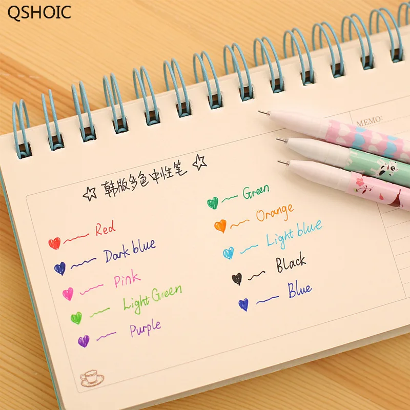 10 Pcs/pack Color Gel Pen Cartoon Animal Starry Star Sweet Floral Pens 0.38mm Ballpoint Stationery Office School Supplies F308
10 Pcs/pack Color Gel Pen Cartoon Animal Starry Star Sweet Floral Pens 0.38mm Ballpoint Stationery Office School Supplies F308