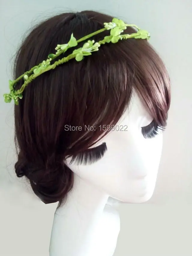 Green Flower Headband Double Row Mini Flowers Rattan Floral Crown Women Girls Fairy Costume Accessories Forest Wedding Headpiece
Green Flower Headband Double Row Mini Flowers Rattan Floral Crown Women Girls Fairy Costume Accessories Forest Wedding Headpiece