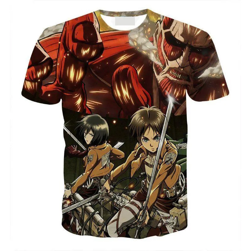 Anime T Shirt 3D Attack on Titan Eren Print Tshirt Men Survey Corps Tee Summer Unisex Shirts Cartoon Steetwear Halloween Gift
Anime T Shirt 3D Attack on Titan Eren Print Tshirt Men Survey Corps Tee Summer Unisex Shirts Cartoon Steetwear Halloween Gift
