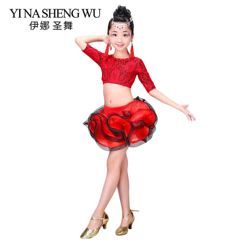 New Children Professional Latin Dance Costumes Children Girl Flamengo Modern Dance Dress Lace 2Pcs Latin Dance Performance Dress
New Children Professional Latin Dance Costumes Children Girl Flamengo Modern Dance Dress Lace 2Pcs Latin Dance Performance Dress