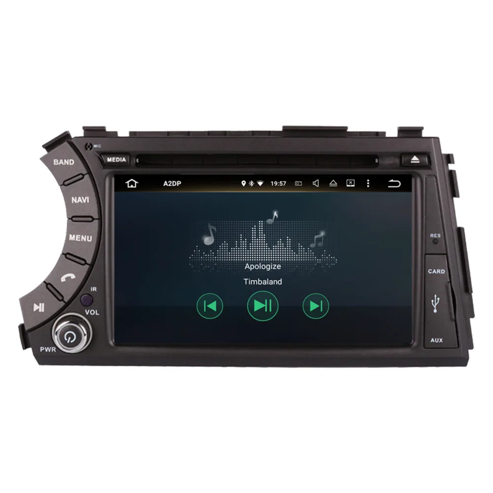 Android 8 0 Восьмиядерный Автомобильный GPS навигатор с Bluetooth для SsangYong Korando/Actyon/Kyron 2005 2012