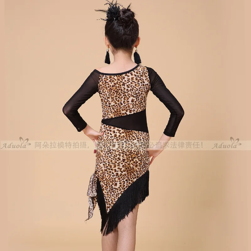 Girl Kids Plus Size Black Latin Dancing Dress Children Beyonce Leotard Dance Tango ChaCha Rumba Salsa Samba Costumes | Тематическая