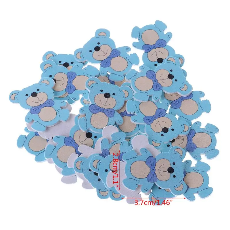 25Pcs/Bag Laser Cut Wood Embellishment Colorful Wooden Bear Shape Craft Wedding Decor
25Pcs/Bag Laser Cut Wood Embellishment Colorful Wooden Bear Shape Craft Wedding Decor