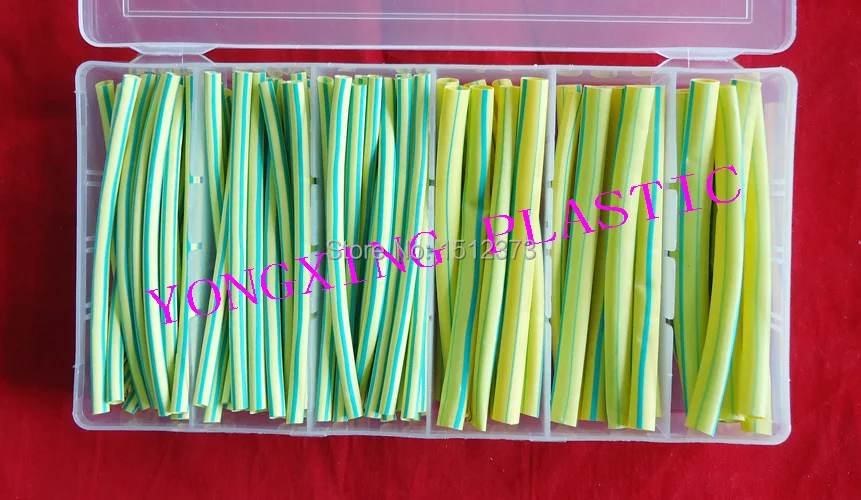 90pcs/box 3.0/4.0/5.0mm high quality yellow-green heat shrink tubing shrink ration 2:1 for wire cable
90pcs/box 3.0/4.0/5.0mm high quality yellow-green heat shrink tubing shrink ration 2:1 for wire cable