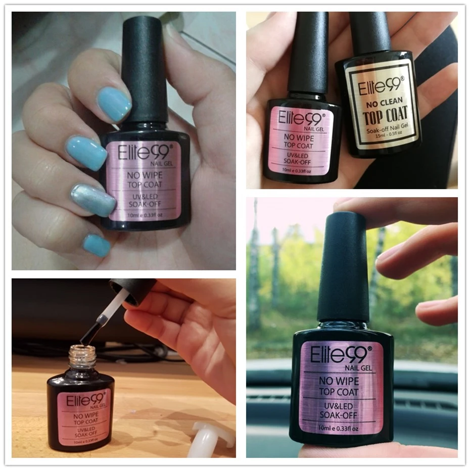 Elite99 Soak Off No Wipe Top Coat UV Gel Nail Polish Sealer No Cleaning Base Coat LED UV Lamp Needed Nail Lacquer No Clean 10ml
Elite99 Soak Off No Wipe Top Coat UV Gel Nail Polish Sealer No Cleaning Base Coat LED UV Lamp Needed Nail Lacquer No Clean 10ml
