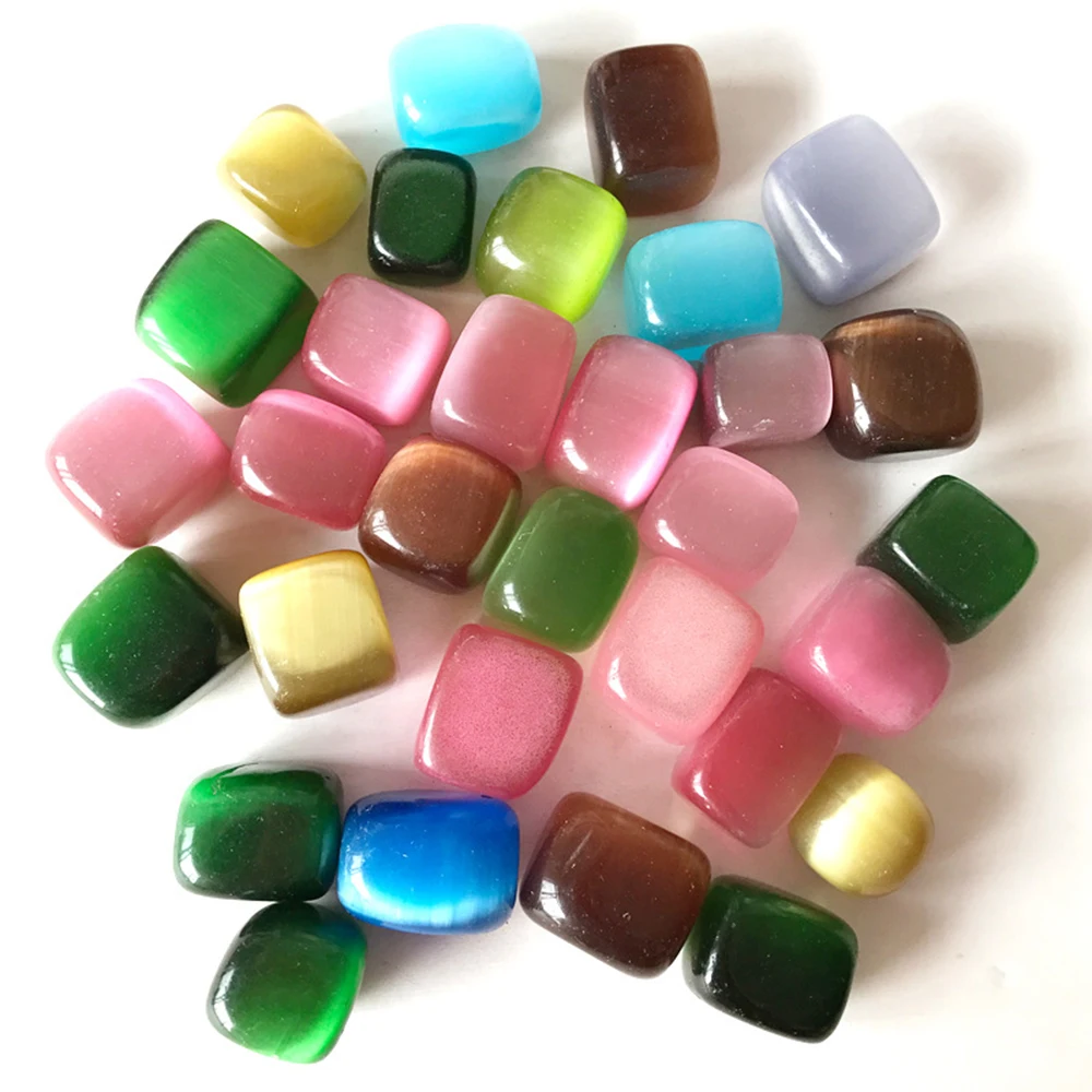 DS Mixed Color Cat's Eye Stone Tumbled Quartz Crystal Square Opal Quartz Minerals Specimen DIY Jewelry Making Home Decoration
DS Mixed Color Cat's Eye Stone Tumbled Quartz Crystal Square Opal Quartz Minerals Specimen DIY Jewelry Making Home Decoration