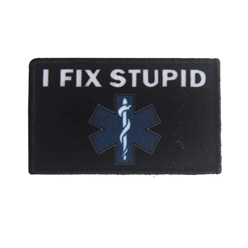 I Fix Stupid 3D Embroidery Armband Outdoor Sports Decorative Badge Clothing Backpack Hat Jeans Jacket Fashion Personality Patch
I Fix Stupid 3D Embroidery Armband Outdoor Sports Decorative Badge Clothing Backpack Hat Jeans Jacket Fashion Personality Patch