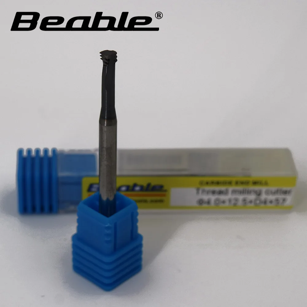 Beable tools thread cutter tool M5*0.8*D4*57 carbide cutter Metal end mill thread cutting tool milling machine tools router bit
Beable tools thread cutter tool M5*0.8*D4*57 carbide cutter Metal end mill thread cutting tool milling machine tools router bit