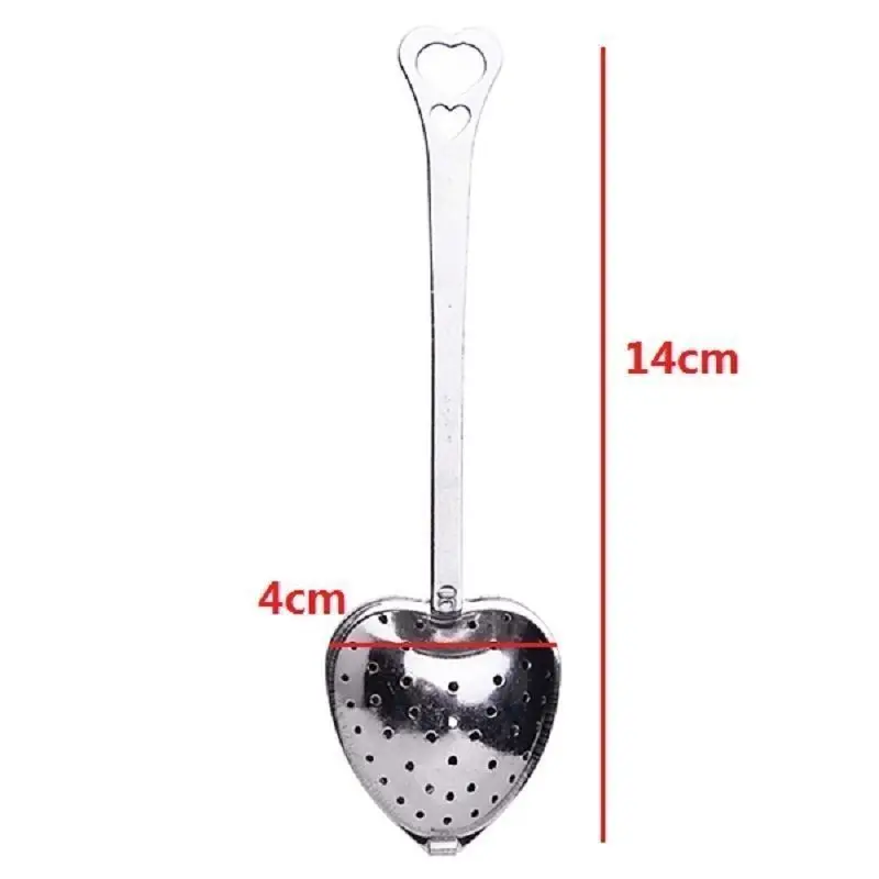 1Pcs Tea Strainer Tool Heart Shape Stainless Steel Tea Infuser Spoon Strainer Steeper Handle Shower Infuser Spoon 
1Pcs Tea Strainer Tool Heart Shape Stainless Steel Tea Infuser Spoon Strainer Steeper Handle Shower Infuser Spoon