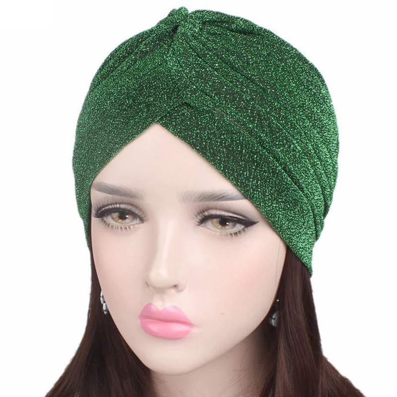 Fashion Women Shiny Turban Polyester Sparkly Turban Headband Hat Breathable Hair Accessories Muslim Caps Headwear
Fashion Women Shiny Turban Polyester Sparkly Turban Headband Hat Breathable Hair Accessories Muslim Caps Headwear
