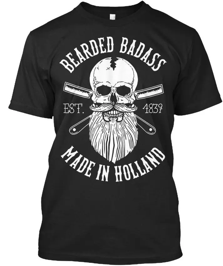 Newest 2019 Men'S Fashion Print T-Shirt Men Summer Style Holland Bearded Badass - Brarded Est 1839 Made In T-Shirt Elegantdesign
Newest 2019 Men'S Fashion Print T-Shirt Men Summer Style Holland Bearded Badass - Brarded Est 1839 Made In T-Shirt Elegantdesign