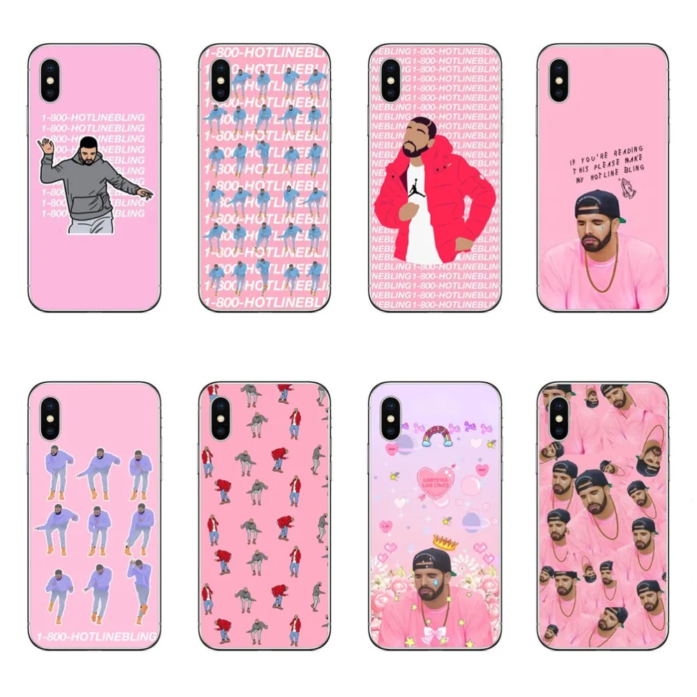 Pop singer drake высококачественный прозрачный мягкий силиконовый чехол для телефона