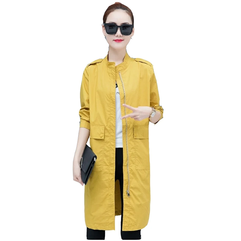 Trench Coat For Women 2020 Demi-season Casual Long Sleeve Warm Windbreaker Female Medium Length Loose Thin Outerwear
Trench Coat For Women 2020 Demi-season Casual Long Sleeve Warm Windbreaker Female Medium Length Loose Thin Outerwear