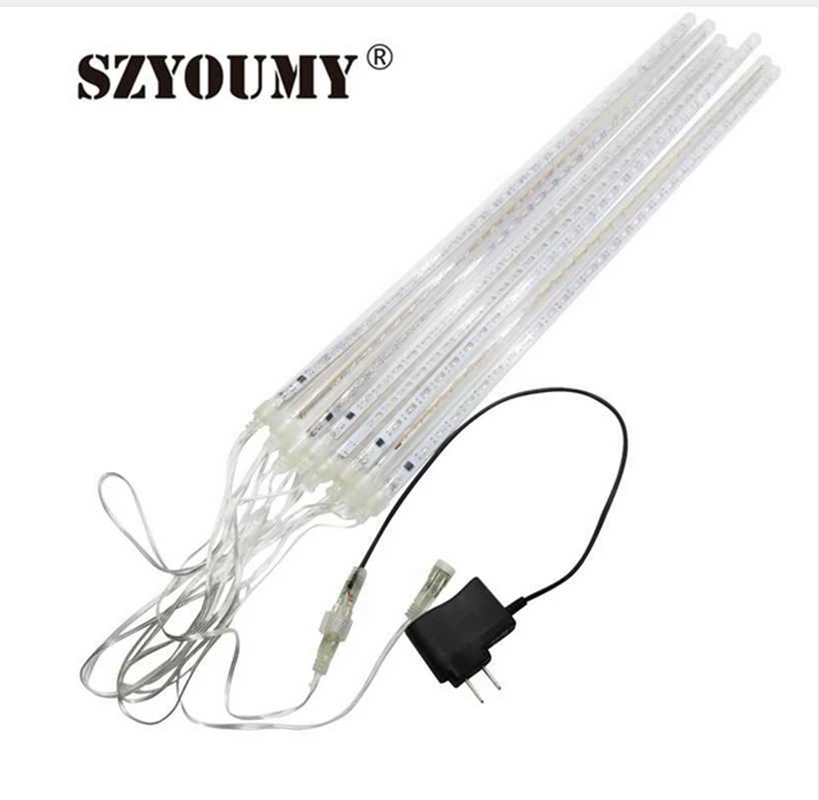 SZYOUMY 30cm 50cm Meteor Shower Rain Tubes Christmas Snowfall Light Led Lamp 100-240V Outdoor Holiday Light New Year Decoration
SZYOUMY 30cm 50cm Meteor Shower Rain Tubes Christmas Snowfall Light Led Lamp 100-240V Outdoor Holiday Light New Year Decoration