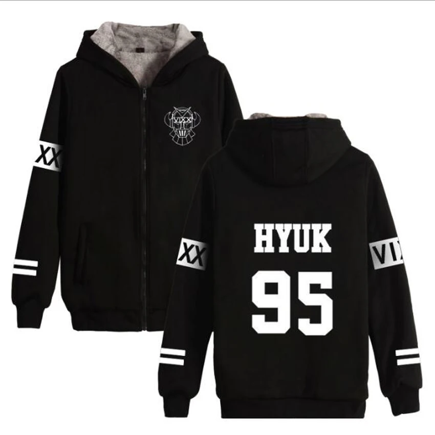 Winter Jacket Women 2018 Korean Fashion KPOP VIXX HONGBIN HYUK KEN N LEO RAVI Thickening Warm Hooded Zipper Sweatshirt Hoodies
Winter Jacket Women 2018 Korean Fashion KPOP VIXX HONGBIN HYUK KEN N LEO RAVI Thickening Warm Hooded Zipper Sweatshirt Hoodies