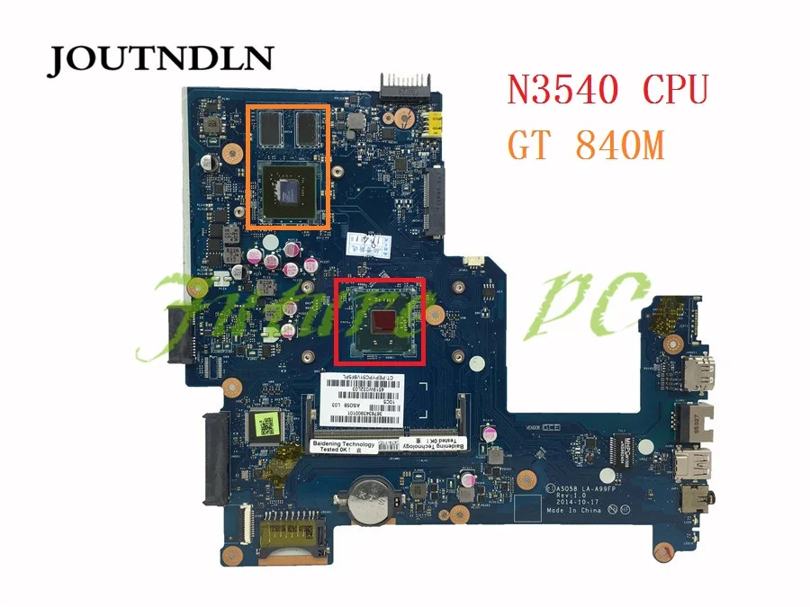 JOUTNDLN для HP ProBook 15 R материнская плата ноутбука 788290 501 601 001 ASO58 LA A99FP w N3540 CPU GT840m GPU
