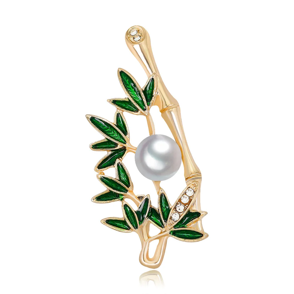 Fashion Vintage bamboo pearl brooches and pins for women CZ stone flower metal pin brooch jewelry gift
Fashion Vintage bamboo pearl brooches and pins for women CZ stone flower metal pin brooch jewelry gift