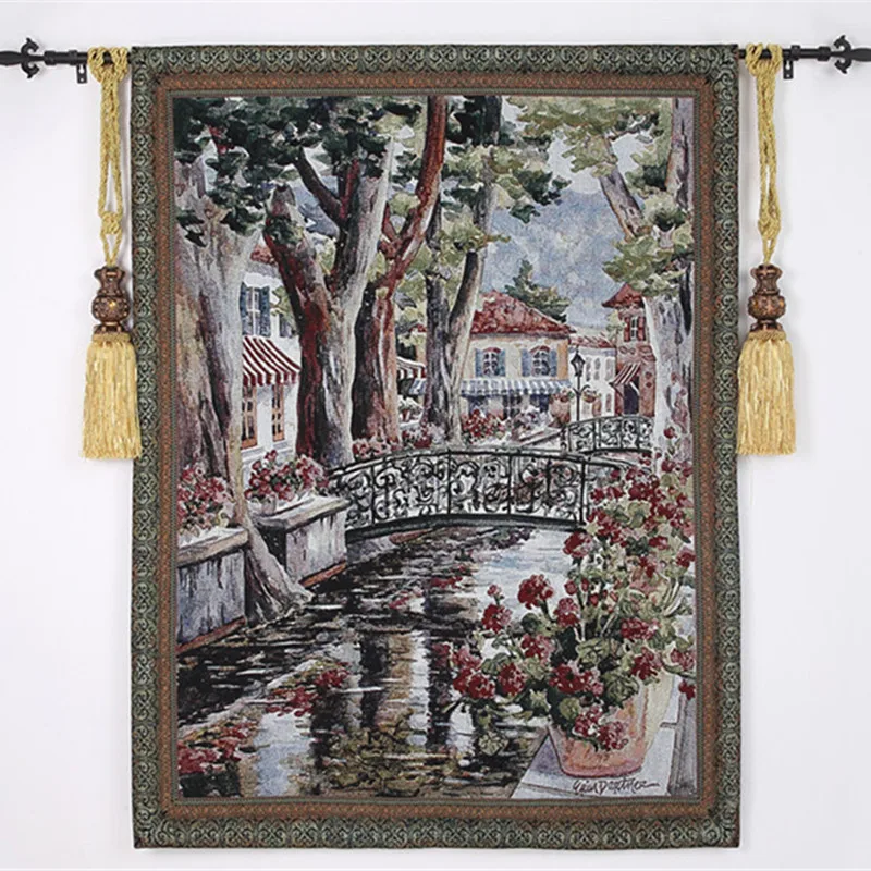 Belgian tapestry Business gifts French countryside landscape painting for Living room 100x136cm
Belgian tapestry Business gifts French countryside landscape painting for Living room 100x136cm