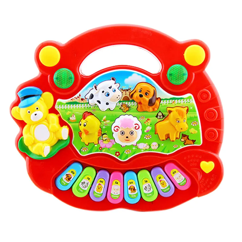 Cartoon Animal Farm Musical Toy 8 Tones Piano Learning and Educational Practice Musical Instrument Tool Chinese Learning Machine
Cartoon Animal Farm Musical Toy 8 Tones Piano Learning and Educational Practice Musical Instrument Tool Chinese Learning Machine