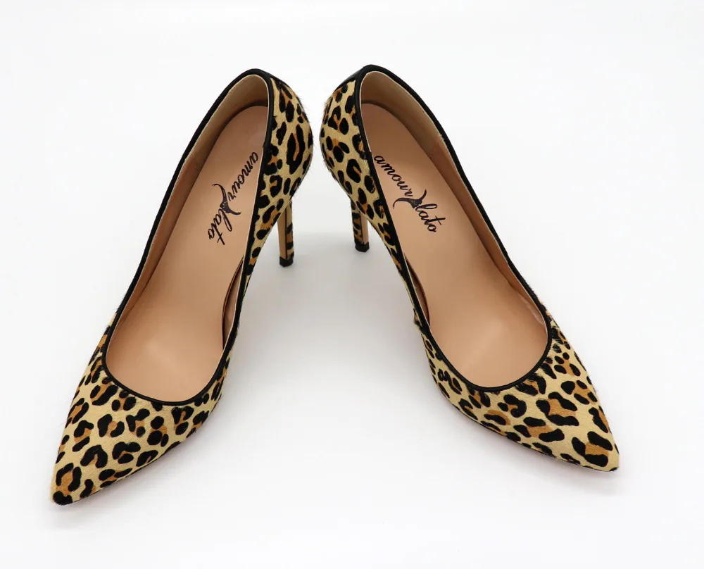 Amourplato Women's Pointed Toe Animal Print Horsehair Pumps Leopard Print High Heel Pump Genuine Leather Ladies Plus
Amourplato Women's Pointed Toe Animal Print Horsehair Pumps Leopard Print High Heel Pump Genuine Leather Ladies Plus