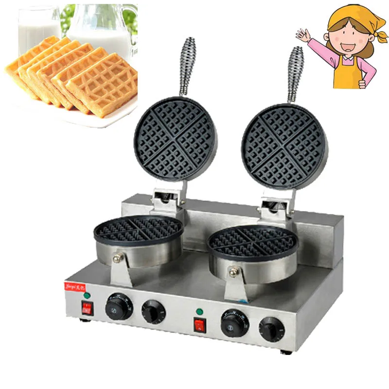 Electric Double Head Waffle Maker Mould Plaid Cake Furnace Heating Machine Square Waffle Oven Hot Sale FY-2
Electric Double Head Waffle Maker Mould Plaid Cake Furnace Heating Machine Square Waffle Oven Hot Sale FY-2