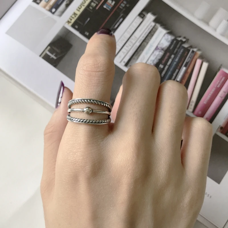 Real 925 Sterling Silver Vintage Three-layer Knuckle Rings for Women Fashion Retro Cocktail Rings Stackable Rings Jewelry Gifts
Real 925 Sterling Silver Vintage Three-layer Knuckle Rings for Women Fashion Retro Cocktail Rings Stackable Rings Jewelry Gifts
