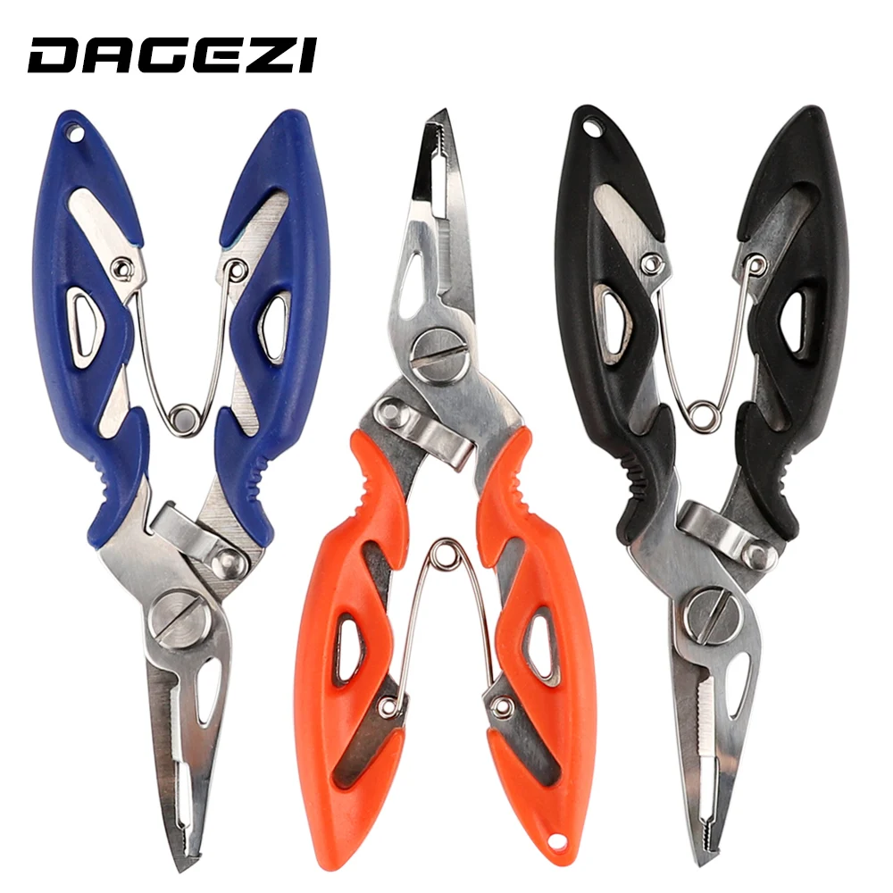 DAGEIZI Stainless Steel Fishing Pliers with package 3 Colors Scissors Line Cutter Remove Hook Fishing Tackle Tool
DAGEIZI Stainless Steel Fishing Pliers with package 3 Colors Scissors Line Cutter Remove Hook Fishing Tackle Tool