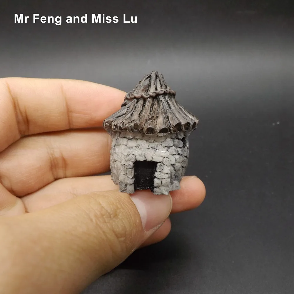 Фото Миниатюрный каменный дом микрофигурки игрушки аксессуары сделай сам учебные