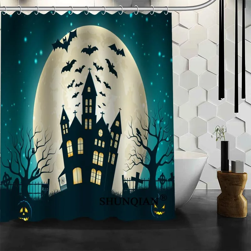 Halloween Shower Curtain High Quality Bath screens Modern Polyester Fabric Customized bath curtain
Halloween Shower Curtain High Quality Bath screens Modern Polyester Fabric Customized bath curtain
