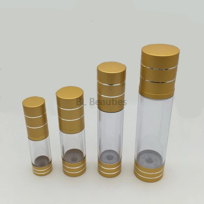 100pcs/lot 15ml 30ml 50ml 100ml Clear Airless Bottle AS Vacuum Pump Bottles Gold Lotion Bottles Used For Cosmetic Containers
100pcs/lot 15ml 30ml 50ml 100ml Clear Airless Bottle AS Vacuum Pump Bottles Gold Lotion Bottles Used For Cosmetic Containers