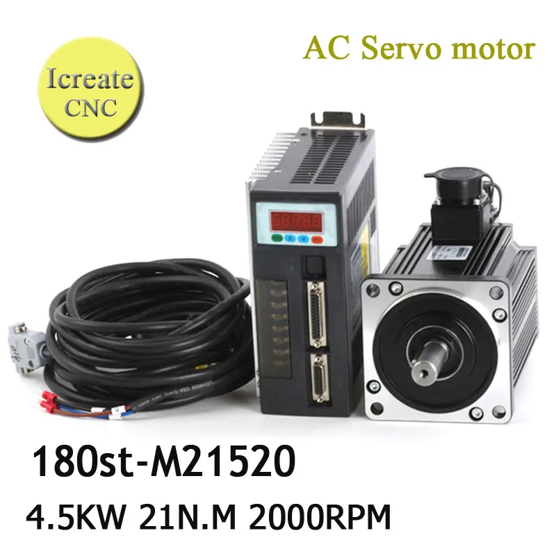 4.5KW servo motor kits 180ST-M21520 ac servo motor 21N.M 380V servo motor ac servo drive and motor
4.5KW servo motor kits 180ST-M21520 ac servo motor 21N.M 380V servo motor ac servo drive and motor