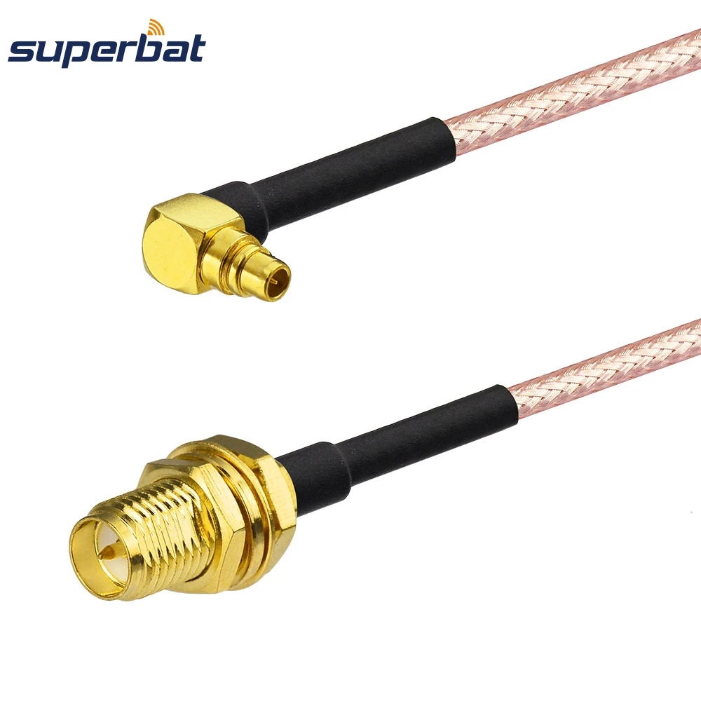 Superbat MMCX Plug Right Amgle Connector to RP-SMA Jack Bulkhead RG178 30cm Extension Cable 6" for Wireless WiFi Antenna
Superbat MMCX Plug Right Amgle Connector to RP-SMA Jack Bulkhead RG178 30cm Extension Cable 6" for Wireless WiFi Antenna