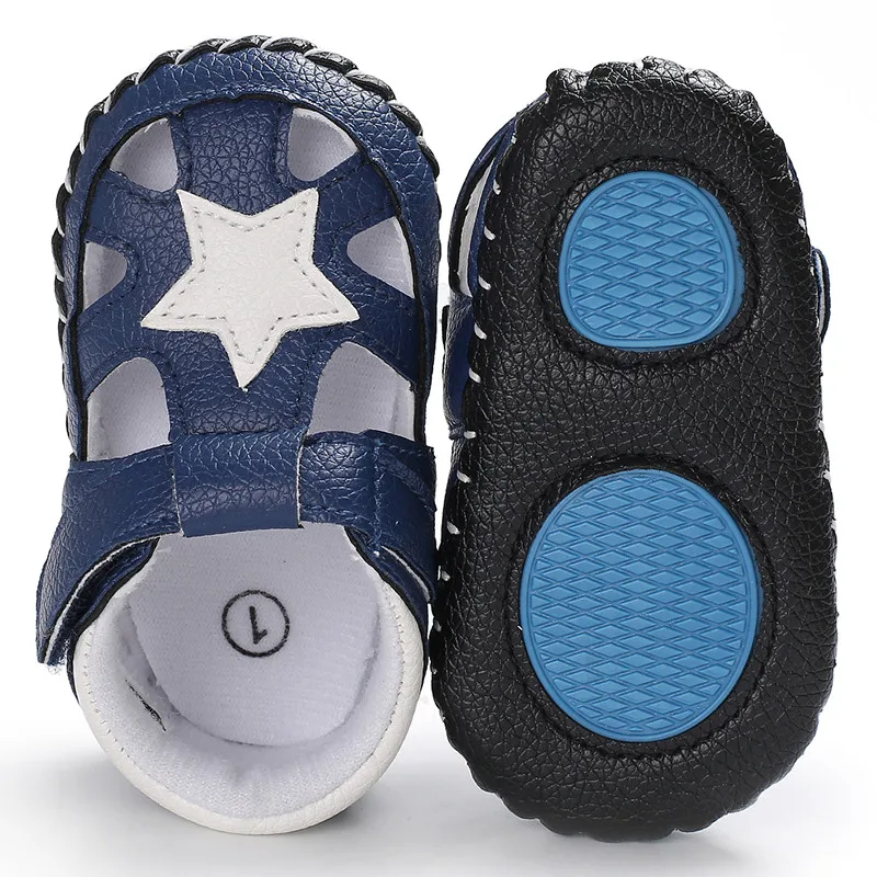 Summer Star Baby Boys sandals Pu leather hard sole anti-slip infant Newborn Baby Hollow Hole Beach sandals firstwalkers Fashion
Summer Star Baby Boys sandals Pu leather hard sole anti-slip infant Newborn Baby Hollow Hole Beach sandals firstwalkers Fashion