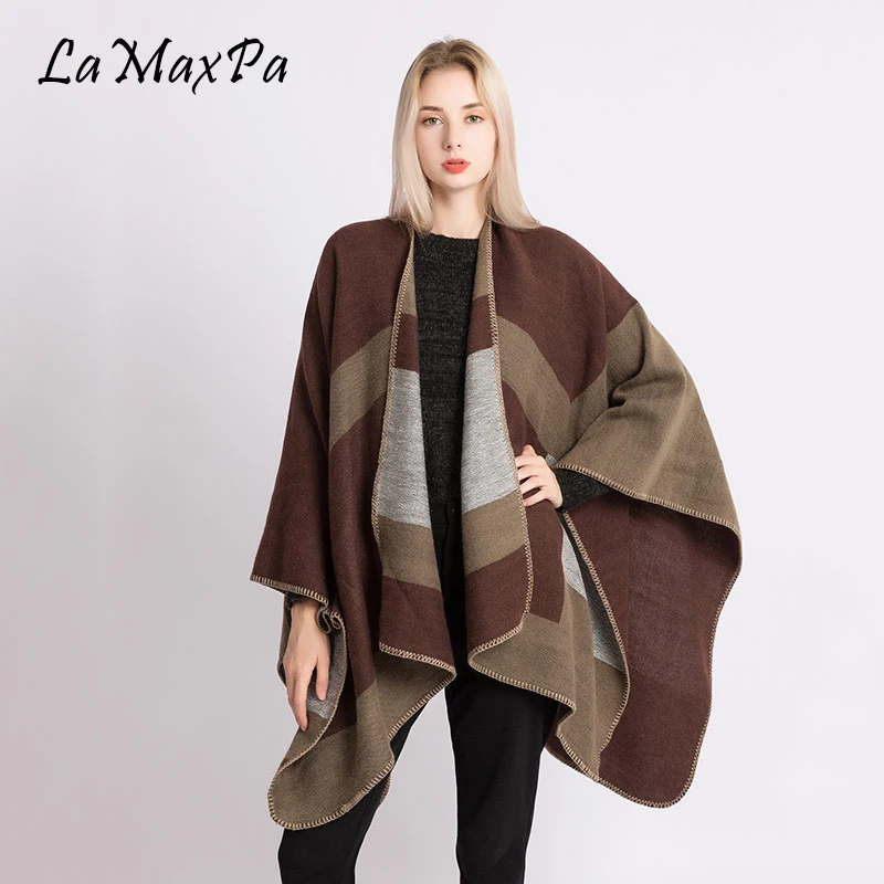 LaMaxPa New Warm Winter Hooded Wrap Poncho Blends Lush Cape Mantle Ponchos And Capes Aztec Outwear Casacos Femininos Tippet
LaMaxPa New Warm Winter Hooded Wrap Poncho Blends Lush Cape Mantle Ponchos And Capes Aztec Outwear Casacos Femininos Tippet