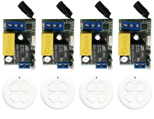 AC220V 1CH 10A Relay RF Wireless Remote Control Switch Wireless Light Switch Receiver +Transmitter Garage Door shutters/ lamp
AC220V 1CH 10A Relay RF Wireless Remote Control Switch Wireless Light Switch Receiver +Transmitter Garage Door shutters/ lamp