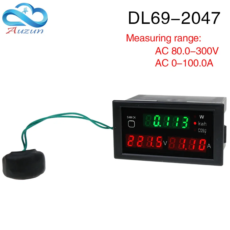 Dl69-2047 digital ac voltmeter digital display ammeter meter power meter power meter AC80.0-300V AC0-100.0A
Dl69-2047 digital ac voltmeter digital display ammeter meter power meter power meter AC80.0-300V AC0-100.0A