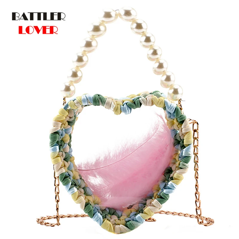 Heart Shaped Transparent Women's Evening Bags Pearl Handle Shoulder Crossbody Purse Day Clutches Evening Bags For Party Wedding
Heart Shaped Transparent Women's Evening Bags Pearl Handle Shoulder Crossbody Purse Day Clutches Evening Bags For Party Wedding