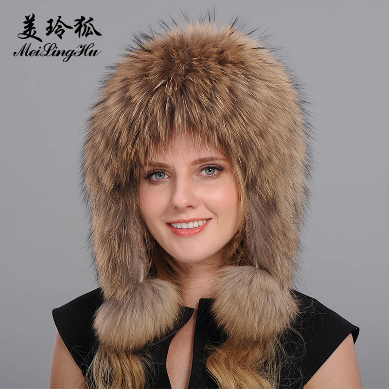 Women Genuine Fox Fur Hats Caps Female Bomber Hat Trendy Lei feng Hat for Russian Women Real Fox Raccoon Fur Hat Tops Winter
Women Genuine Fox Fur Hats Caps Female Bomber Hat Trendy Lei feng Hat for Russian Women Real Fox Raccoon Fur Hat Tops Winter