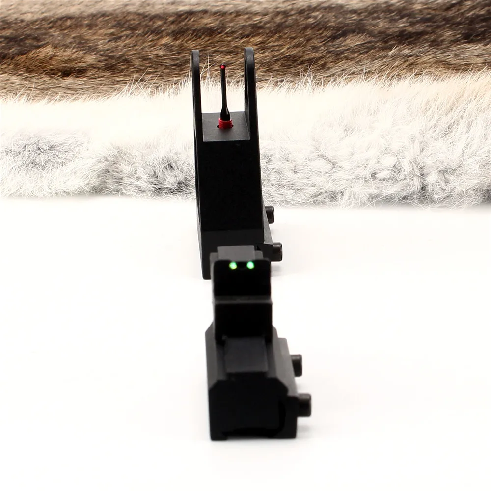 ohhunt Adjustable Quick detachable Fiber Optic Open Front Rear Sights for Dovetail 3/8 Inch 11mm Rail Mount Airgun Sight Set
ohhunt Adjustable Quick detachable Fiber Optic Open Front Rear Sights for Dovetail 3/8 Inch 11mm Rail Mount Airgun Sight Set