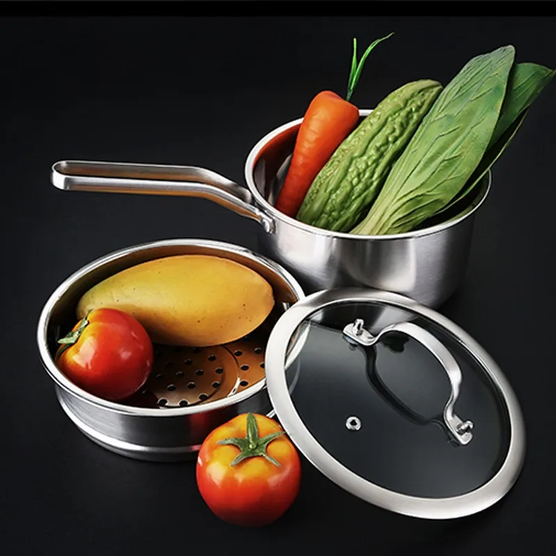 NEW Multifunctional 304 Stainless Steel Soup Pot Cookware Kitchen Cooking Stock Pot Induction Cooker Heating Cooking Saucepans
NEW Multifunctional 304 Stainless Steel Soup Pot Cookware Kitchen Cooking Stock Pot Induction Cooker Heating Cooking Saucepans